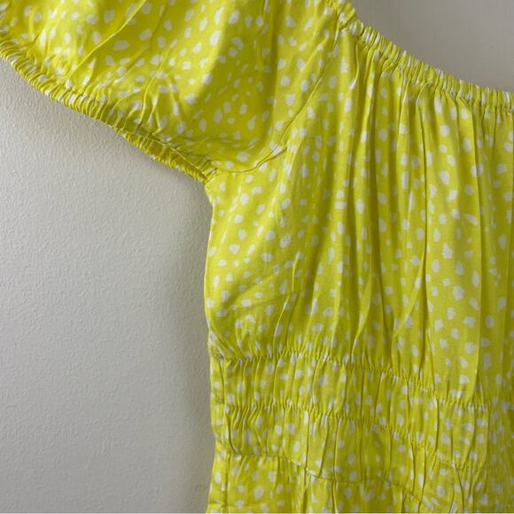 Billabong Yellow Wildflower Lightweight Flowy Minidress Mini Dress 10 M new nwt - Picture 5 of 12